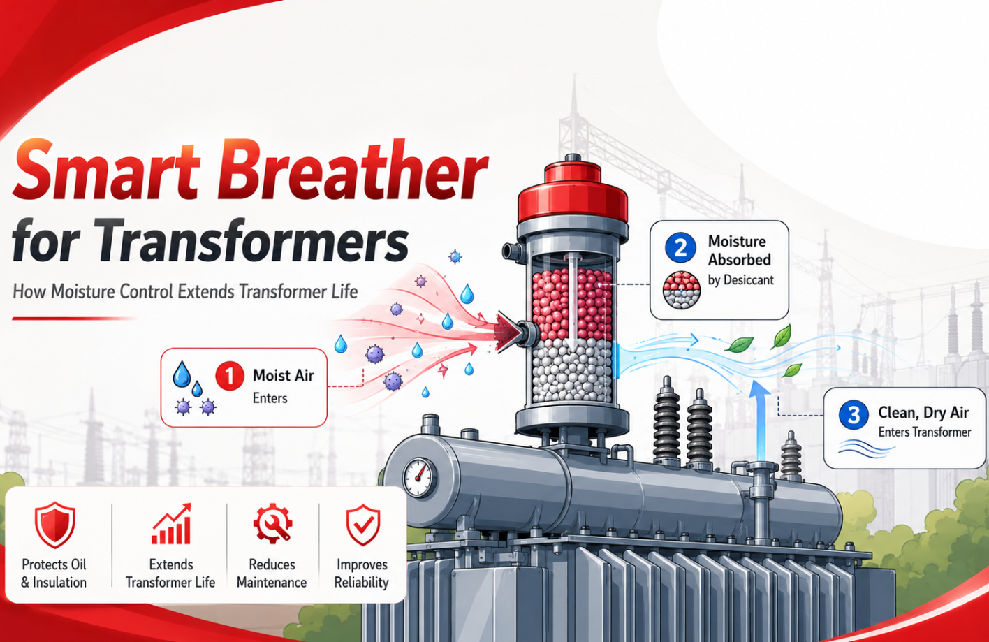 smart breather for transformers